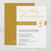 Fancy Manuscript Eerste Communicatie Uitnodigingen (Voorkant / Achterkant)