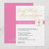 Fancy Manuscript Eerste Communicatie Uitnodigingen (Voorkant / Achterkant)