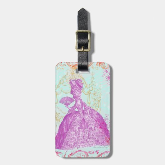 Fancy Marie Antoinette Potpourri Bagagelabel (Voorkant verticaal)