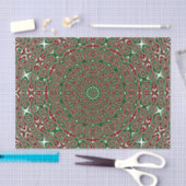 Fancy  Maximalist Groovy Christmas Mandala Tissuepapier (Craft)