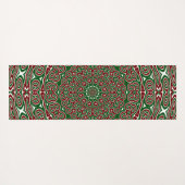 Fancy Maximalist Groovy Christmas Mandala Yogamat (Achterkant (horizontaal))