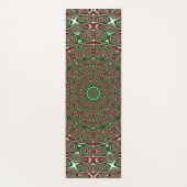 Fancy Maximalist Groovy Christmas Mandala Yogamat (Achterkant)