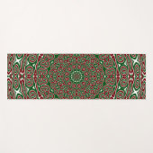 Fancy Maximalist Groovy Christmas Mandala Yogamat (Voorkant (horizontaal))