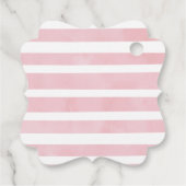 Fancy meisje olifant baby shower label (Achterkant)