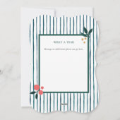 Fancy Modern - Carte de Noël - Verte - Carte Photo (Dos)