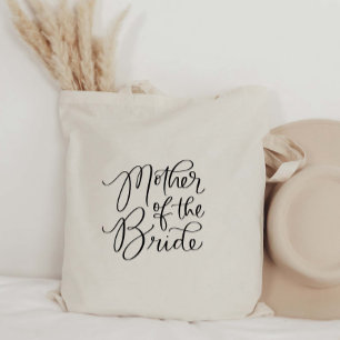 Fancy moeder van de Bride Hand Lettered Canvas tas
