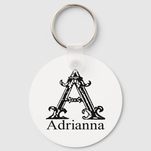 Fancy monogram: Adrianna Sleutelhanger (Voorkant)