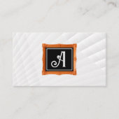 Fancy monogram | ANTIEK LIJST Visitekaartje (Voorkant)