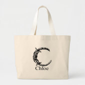 Fancy monogram: Chloe Grote Tote Bag (Voorkant)