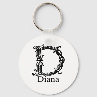 Fancy monogram: Diana Sleutelhanger