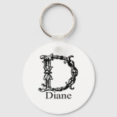 Fancy monogram: Diane Sleutelhanger (Voorkant)