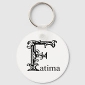 Fancy monogram: Fatima Sleutelhanger (Voorkant)