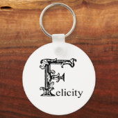 Fancy monogram: Felicity Sleutelhanger (Voorkant)