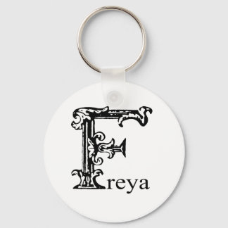 Fancy monogram: Freya Sleutelhanger