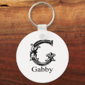 Fancy monogram: Gabby Sleutelhanger (Voorkant)