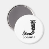 Fancy Monogram: Joanna Magneet (Voorkant / Achterkant)