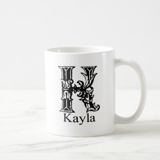Fancy monogram: Kayla Koffiemok