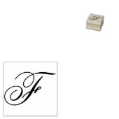 Fancy Monogram Letter F geeft Ontwerp om te wijzig Rubberstempel (Gestempeld)