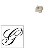 Fancy Monogram Letter G geeft Ontwerp uit om te wi Rubberstempel (Gestempeld)