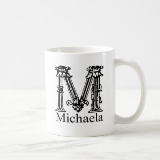 Fancy monogram: Michaela Koffiemok