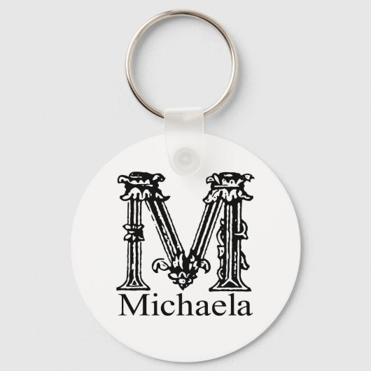 Fancy monogram: Michaela Sleutelhanger (Voorkant)