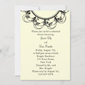 Fancy monogram repetitief diner (off+white) kaart (Voorkant)