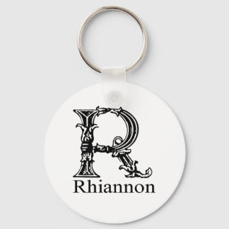 Fancy monogram: Rhiannon Sleutelhanger