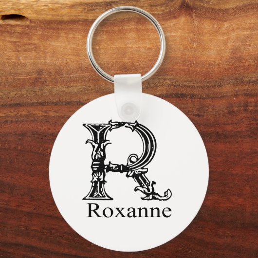 Fancy monogram: Roxanne Sleutelhanger (Voorkant)