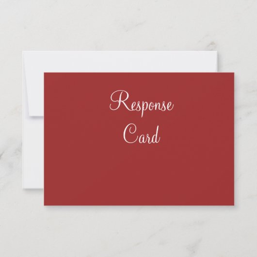 Fancy monogram RSVP (rood) (Achterkant)