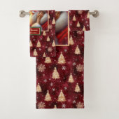Fancy Mr et Mme Claus Christmas Guest Towel (En situation)