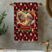 Fancy Mr et Mme Claus Christmas Guest Towel
