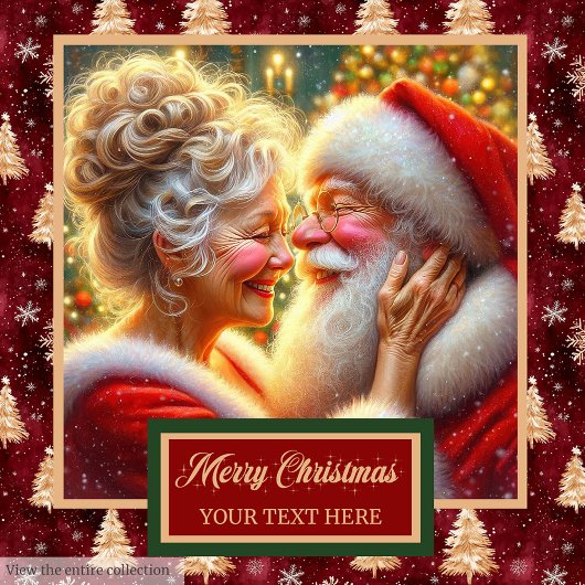 Fancy Mr et Mme Claus Christmas Guest Towel