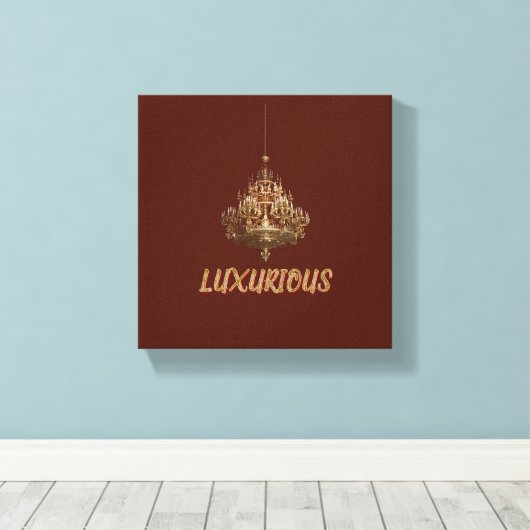 Fancy muurkunst canvas afdruk (Insitu (Houten vloer))