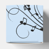 Fancy Muzieknoten blauw Bedankdoosjes (Bovenkant)