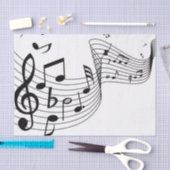 Fancy Muzieknoten Tissuepapier (Craft)