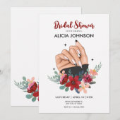 Fancy nail art Vrijgezellenfeest Kaart (Voorkant / Achterkant)