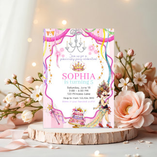 Fancy Nancy Birthday Invitation | Pink Princess