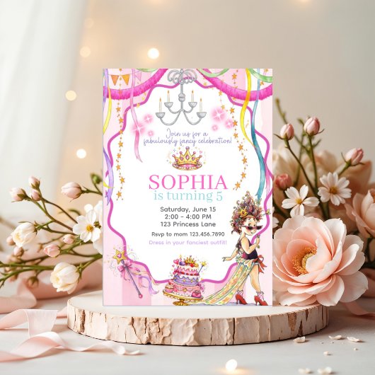 Fancy Nancy Birthday Invitation | Pink Princess