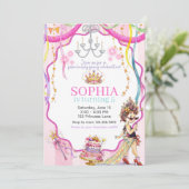 Fancy Nancy Birthday Invitation | Pink Princess (Debout devant)