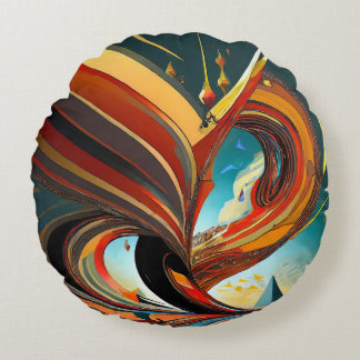 Fancy nieuwste ontwerp afgedrukt rond kussen