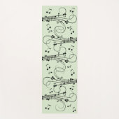 Fancy notities Groen muziekontwerp Yogamat (Voorkant)
