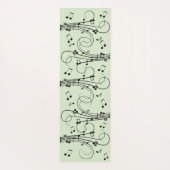 Fancy notities Groen muziekontwerp Yogamat (Achterkant)
