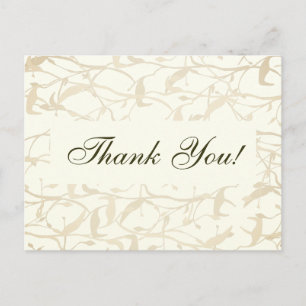 Fancy olievlek Hartelijk dank Briefkaart