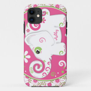 Fancy olifantenbloem iPhone 11 hoesje