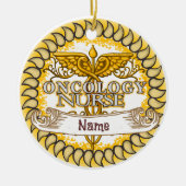 Fancy oncologieverpleegkundige keramisch ornament (Voorkant)
