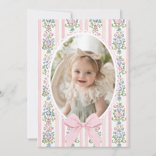 Fancy One Love Shack Bow 1st Birthday Kaart (Achterkant)