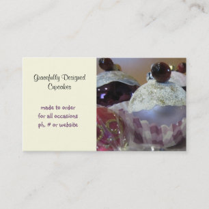 Fancy Ontwerper Cupcakes Visitekaartje