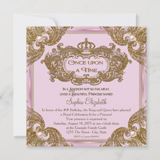 Fancy op een verjaardagsfeestje kaart (Voorkant)