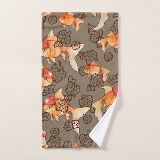 Fancy Oranda Goldfish Bad Handdoek (Handdoek)