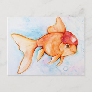 Fancy Oranda Goldfish Briefkaart